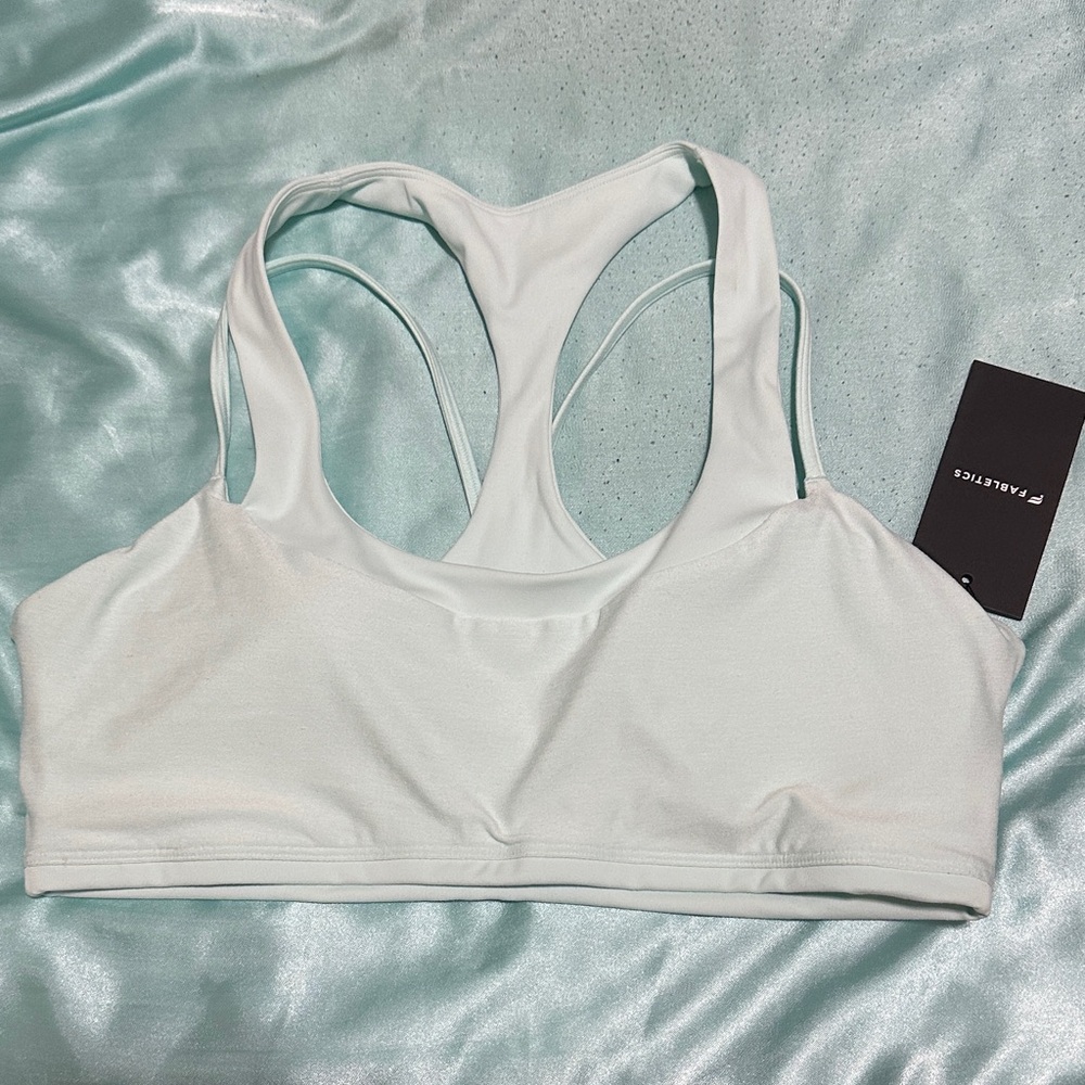 NWT Fabletics Light Mint Racerback Sports Bra